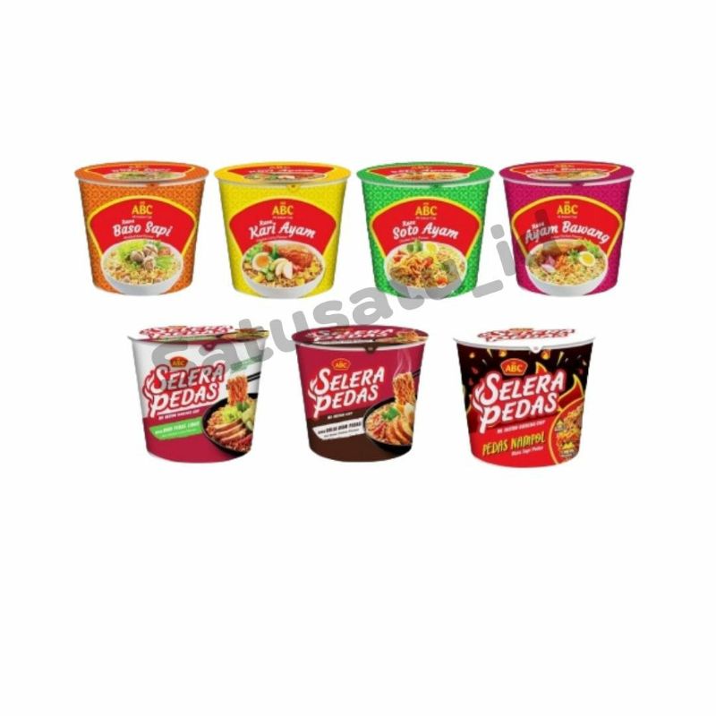 Jual Mie Abc Selera Pedas Cup All Variant Shopee Indonesia