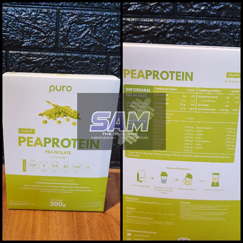 Jual Suplemen Fitness PURO PEA Protein Isolate 1200 gram 40 serving