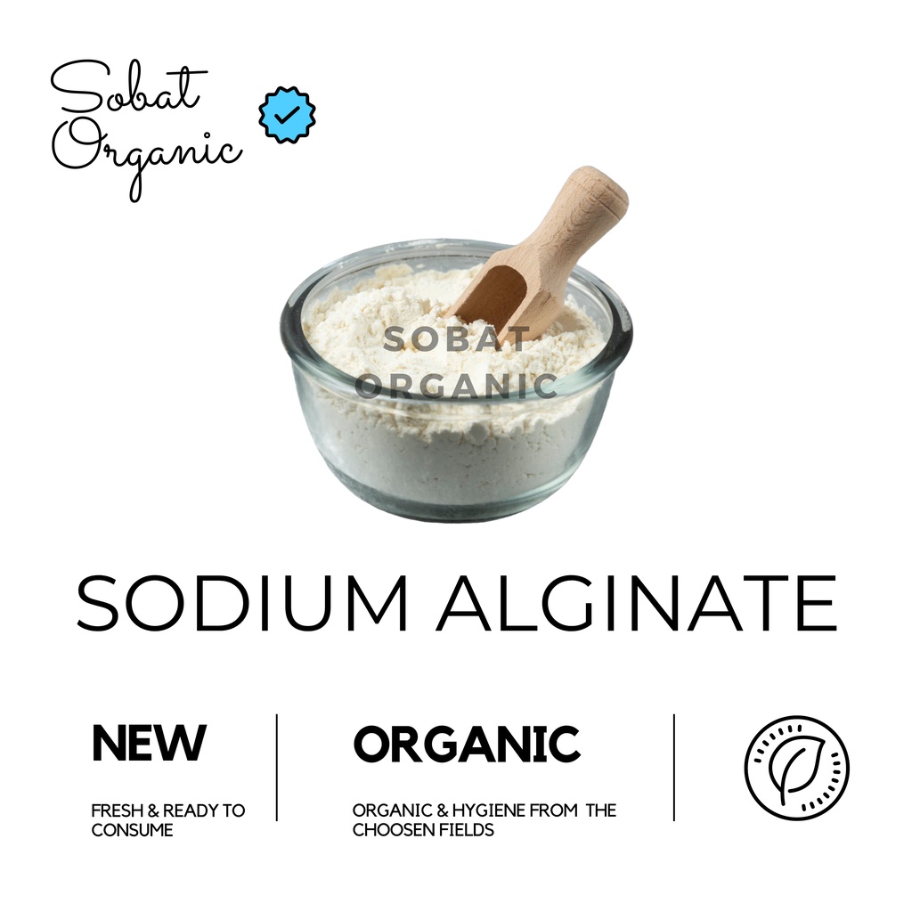 Jual Sodium Alginate Food Grade Alginat 100 gr Shopee Indonesia