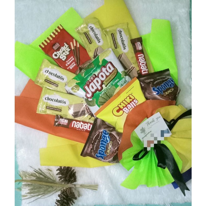 Jual Buket Snack Buket Wisuda Buket Ulang Tahun Free Kartu Ucapan