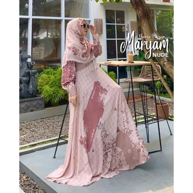 Jual Khanza Maryam Riject Sale Maryam Nude Dress Only Shopee Indonesia
