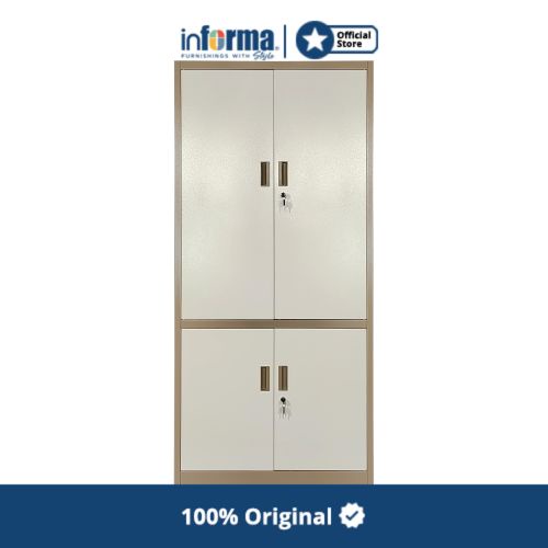 Jual Informa Kiev Lemari Arsip Kantor Metal Pintu Cokelat Shopee Indonesia