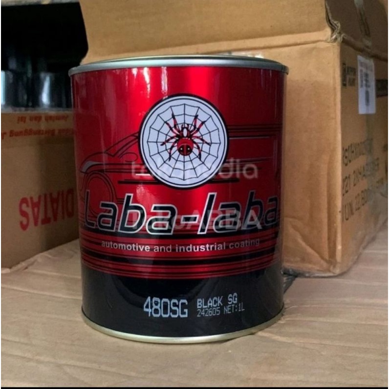 Jual Cat Nc Laba laba Black semi doff 1.L | Shopee Indonesia