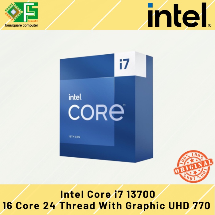 Jual Processor Intel Core i7 13700 Box 16 Core 24 Thread Gen 13 Socket ...
