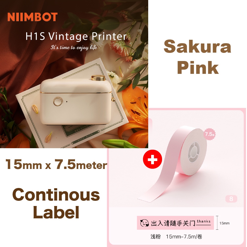 Jual New H1s Niimbot Thermal Continous And Gap Label Printer Stiker Portable Shopee Indonesia 7382
