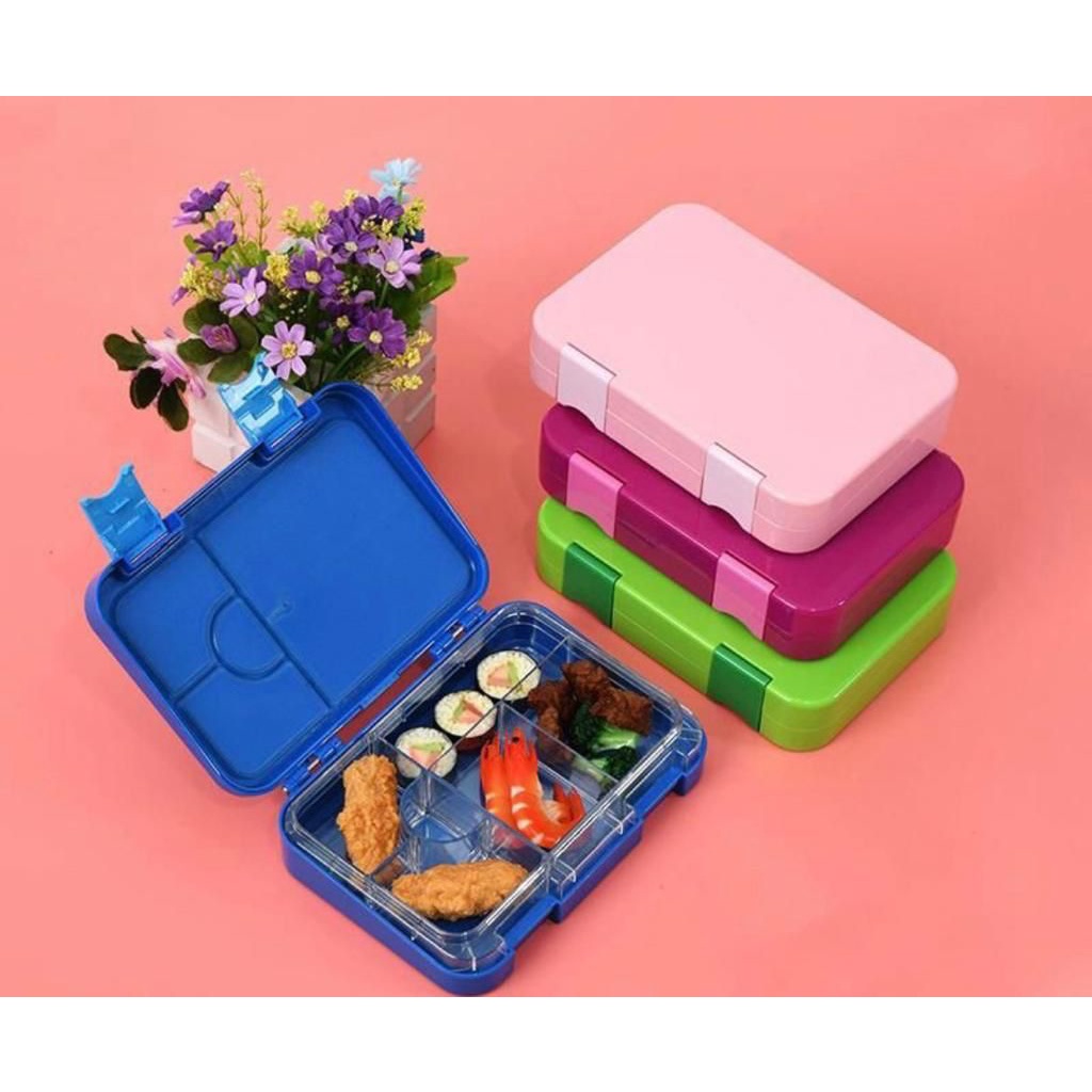 Jual Lunch Box Tritan Kotak Makan Bento Box Kotak Bekal Sekat Warna ...