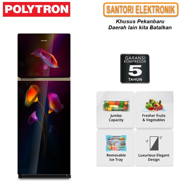 Jual KULKAS 2 PINTU POLYTRON PRW 29MTR PEKANBARU | Shopee Indonesia