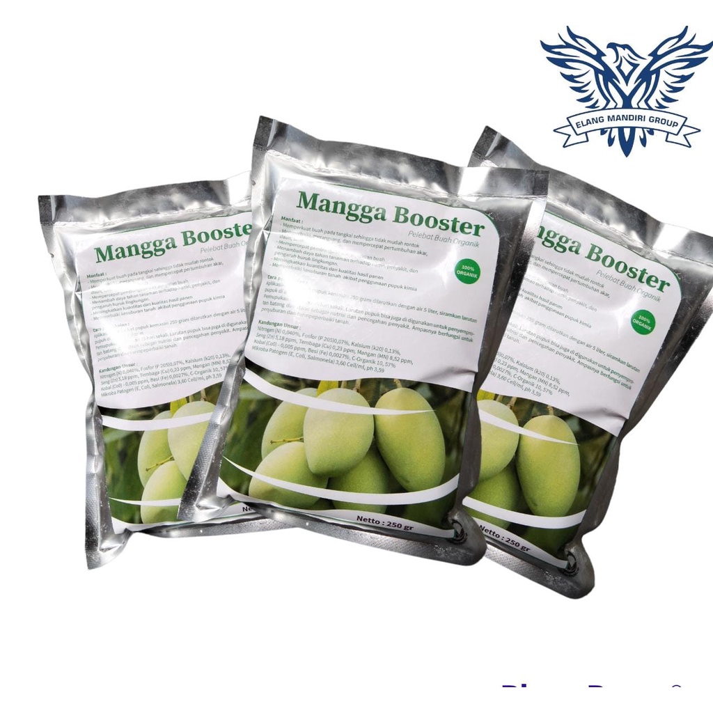 Jual Repack Booster Mangga 250gr Pupuk Organik Pelebat Pemanis Buah ...