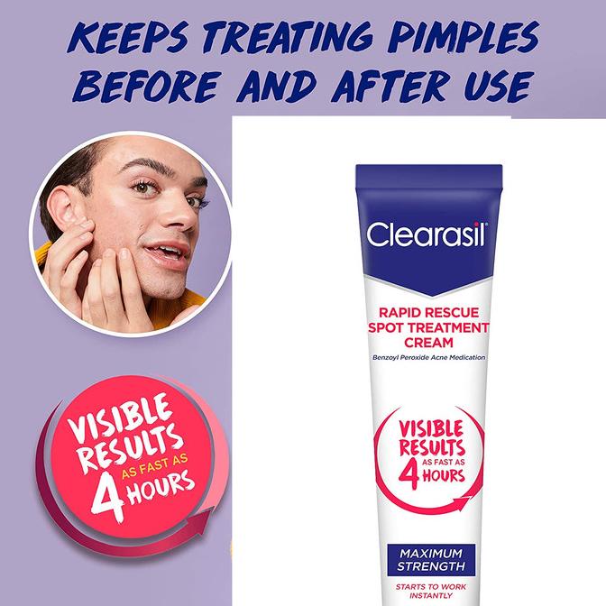 Jual Clearasil Acne Treatment Rapid Rescue Spot Cream Overnight Patches