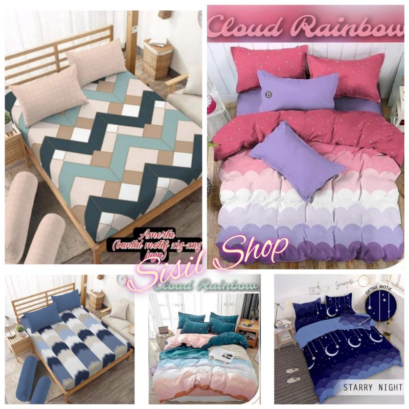 Jual Sprei Motif Terbaru Set Bantal Guling Ukuran 180x200 dan 120x200 ...