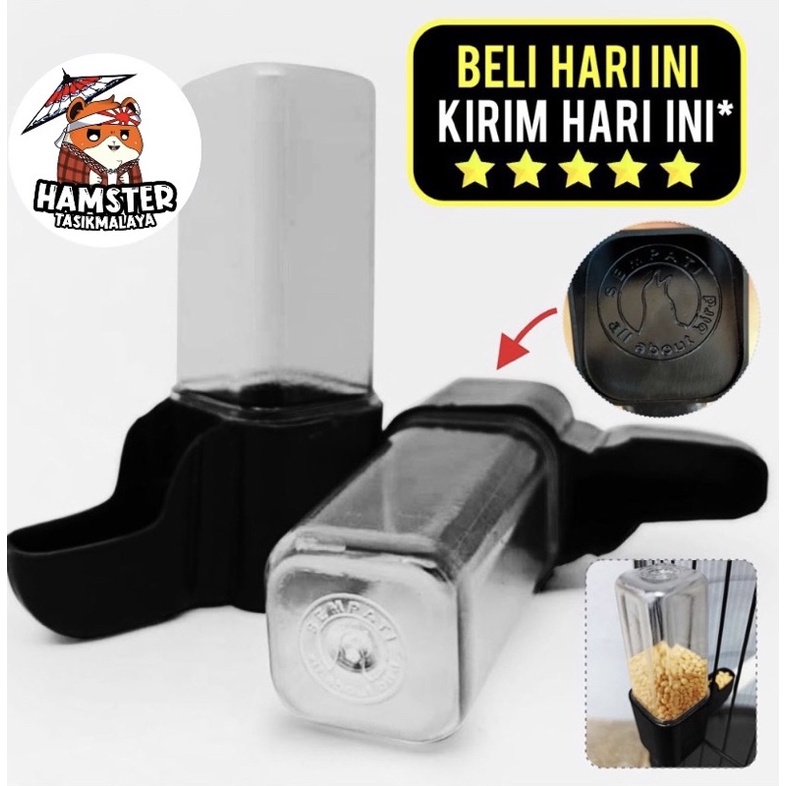 Jual Cepuk Dispenser Tabung Pendek Wadah Pakan Minuman Hamster Shopee