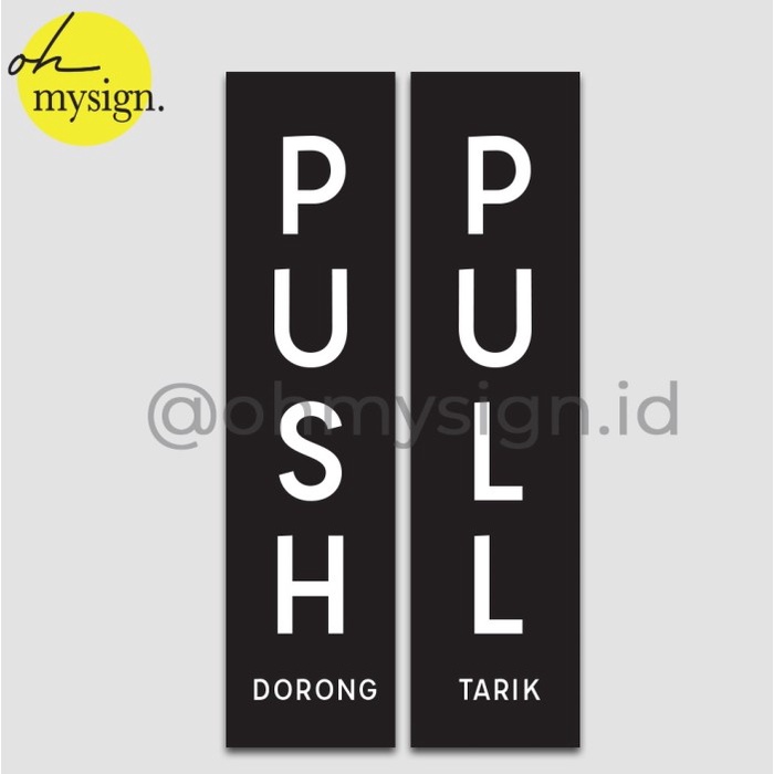 Jual SIGN BOARD PUSH PULL | SIGN PUSH | SIGN PULL | SIGNAGE PUSH PULL ...