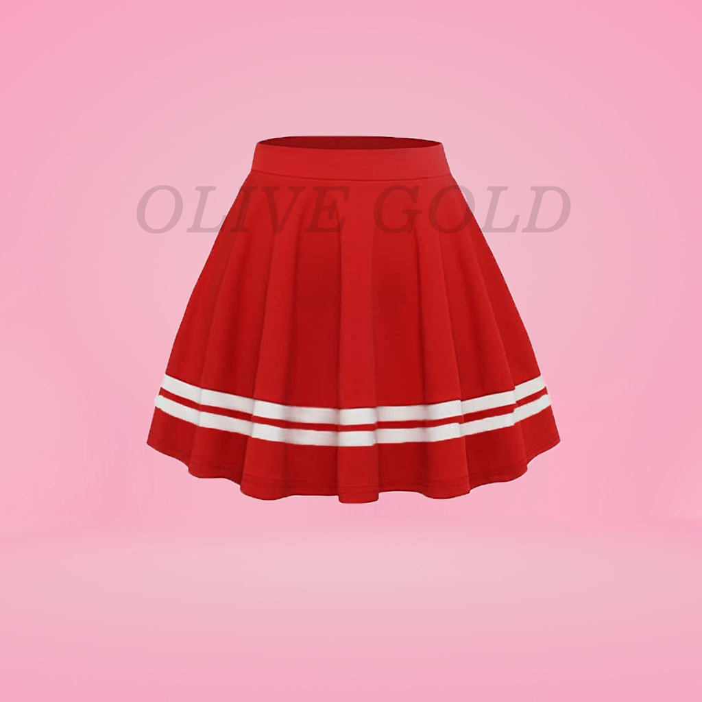 Jual Rok Pendek Anak Korea Rok Mini Anak Jepang Hitam Putih Merah Garis