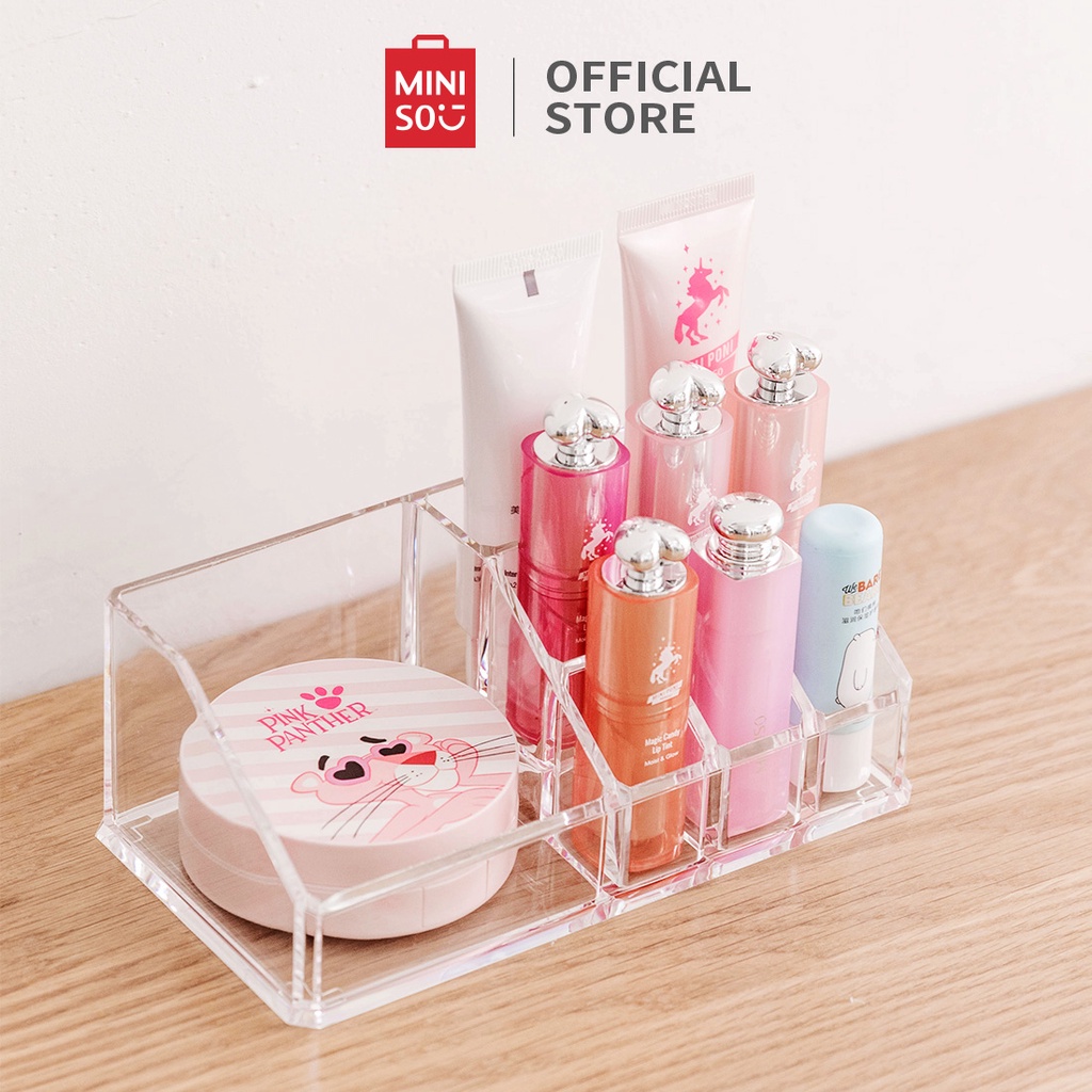 Jual MINISO Rak Kosmetik Box Penyimpanan Serbaguna Kotak Polos Rak Make