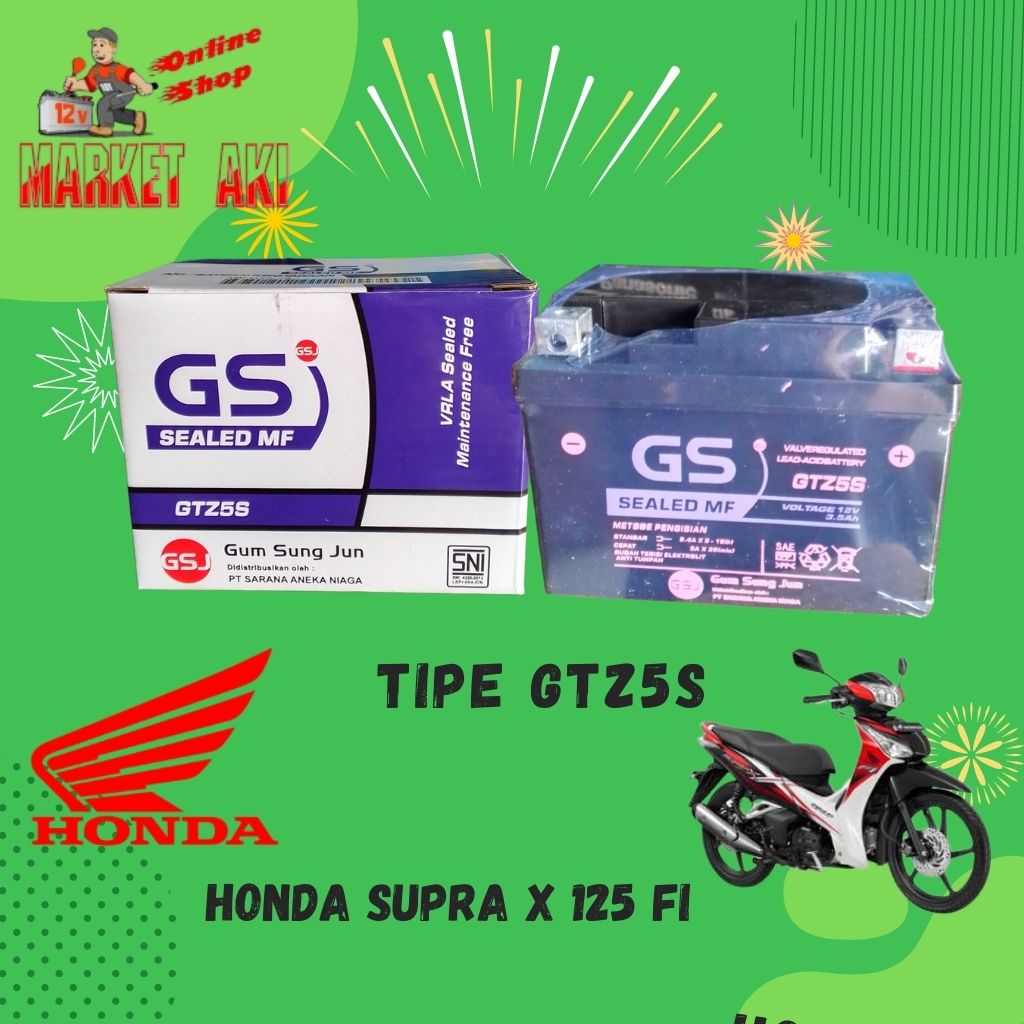 Jual Aki Motor Honda Supra X 125 FI | Shopee Indonesia