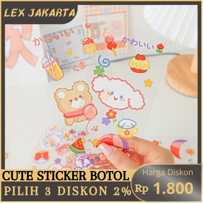 Jual Lexjakarta Cute Sticker Sticker Momo Aesthetic Stiker Buku Diary Tumpr Botol Lucu Stiker