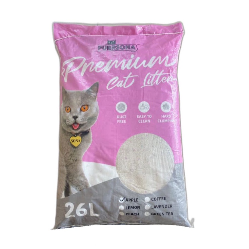 Jual PASIR PURRSONA 26 L Pasir Kucing Gumpal Wangi Premium Pursona 26 ...