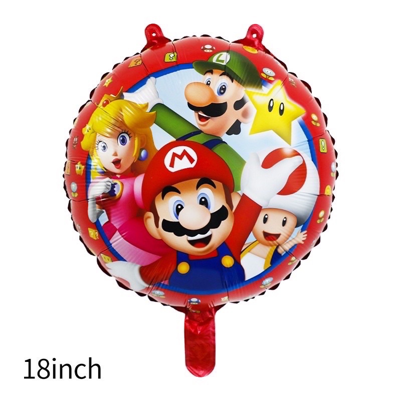 Jual Balon Foil Super Mario Bros Mario Luigi Bulat Shopee Indonesia