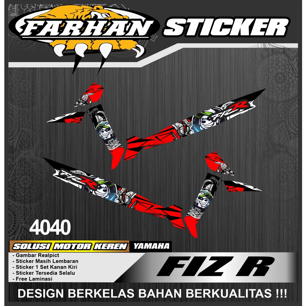 Jual f4040 Sticker Striping Fiz R - Striping Stiker Yamaha Motor Fiz R ...
