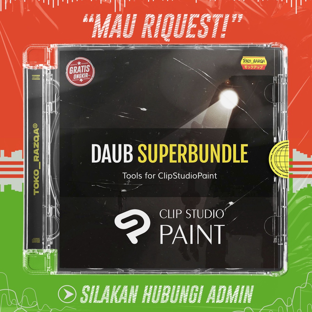 Jual DAUB Superbundle 514 + Pro Tools and 60 Textures for Clip Studio