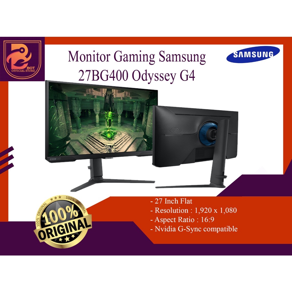 Samsung Odyssey G4 S27BG400 27 Monitor IPS 240Hz 1ms G-Sync HDR