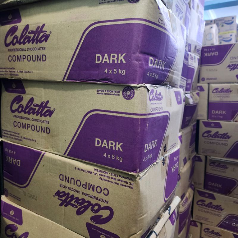 Jual Colatta Dark Compound 5kg / coklat dcc 5 KG | Shopee Indonesia
