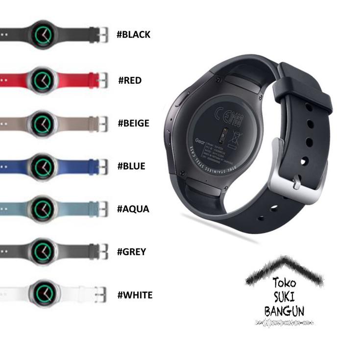 Jual BISA COD TALI JAM Samsung Gear S2 SMR720 SMR730 Rubber PLAIN