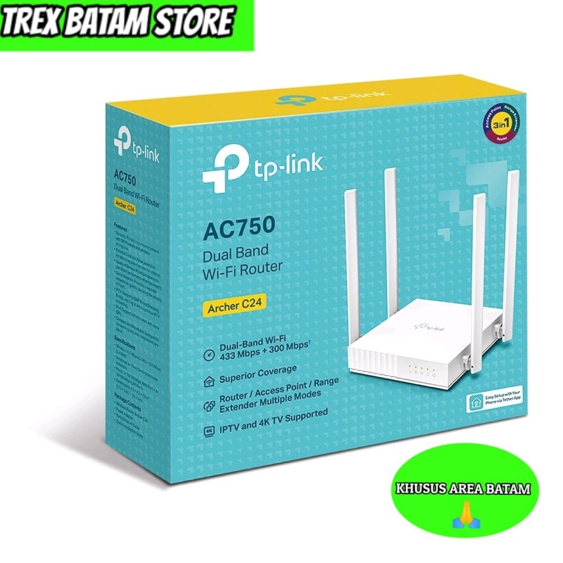 Jual TP LINK AC750 DUAL BAND WIFI ROUTER (BATAM) | Shopee Indonesia