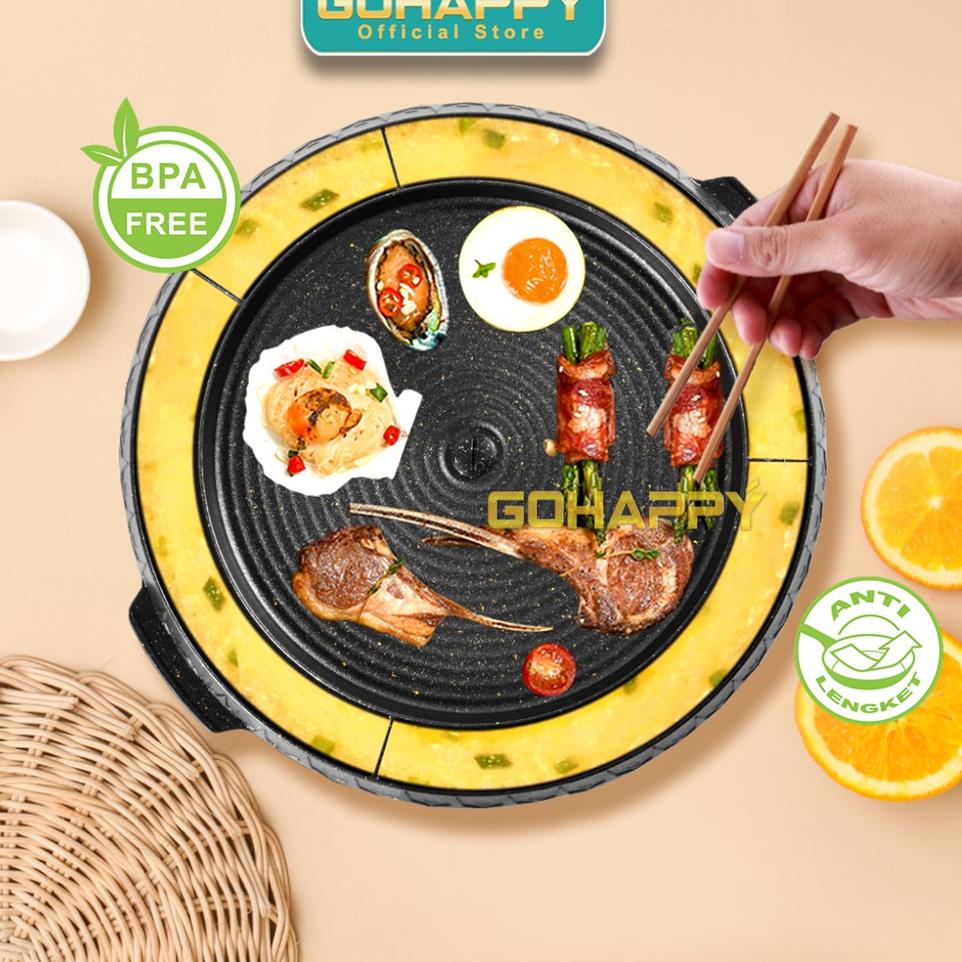 Jual L8C3 PANCI PEMANGGANG 5 IN 1 Bulgogi Grill Pan korean Anti lengket