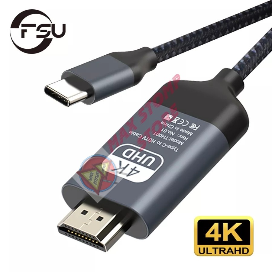 Jual Kabel Type C to HDMI Adapter Converter Kabel Type C ke HDMI PX ...