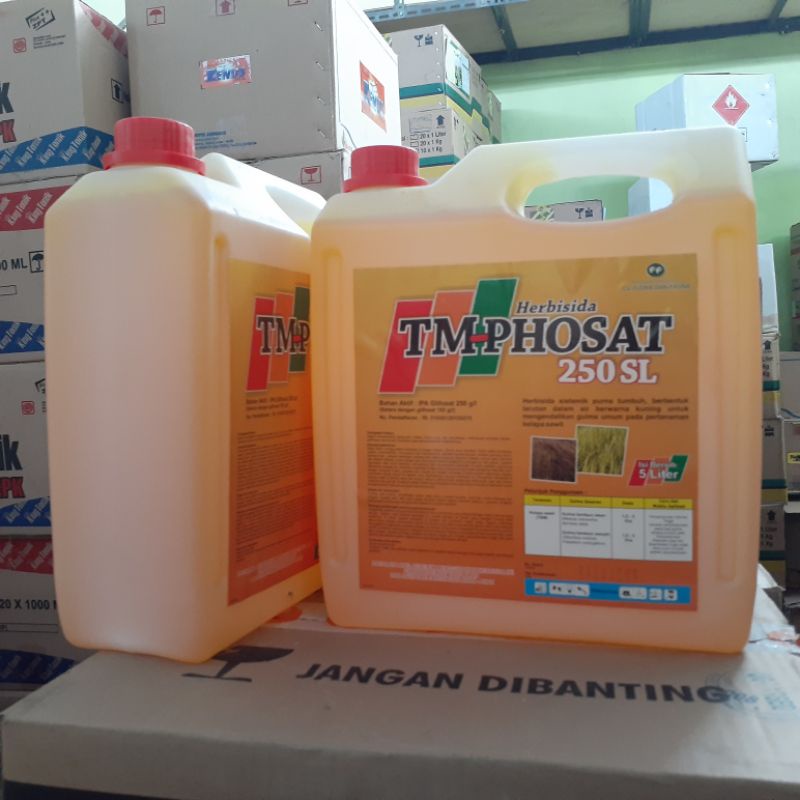 Jual Tm Phosat 250 Sl 5 Liter Herbisida Rumput Sistematik Shopee