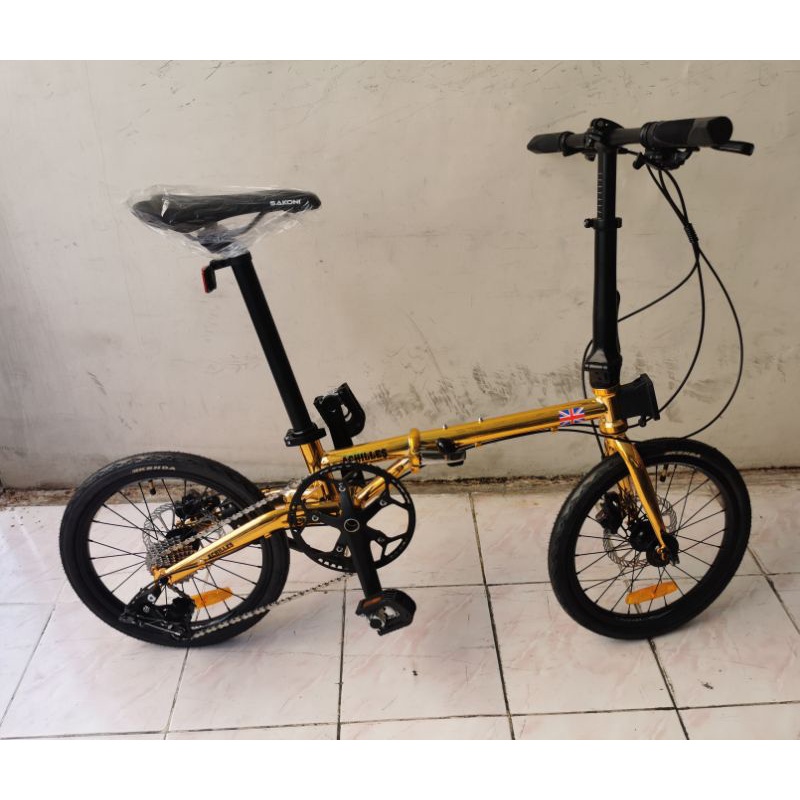Jual Sepeda Lipat Ukuran 16 Sakoni Achilles Chromoly 10 Speed Hidrolik ...