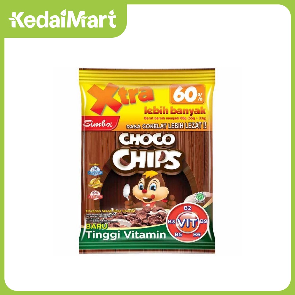 Jual Simba Choco Chips Cereal Cokelat 55 / 88 Gram | Shopee Indonesia