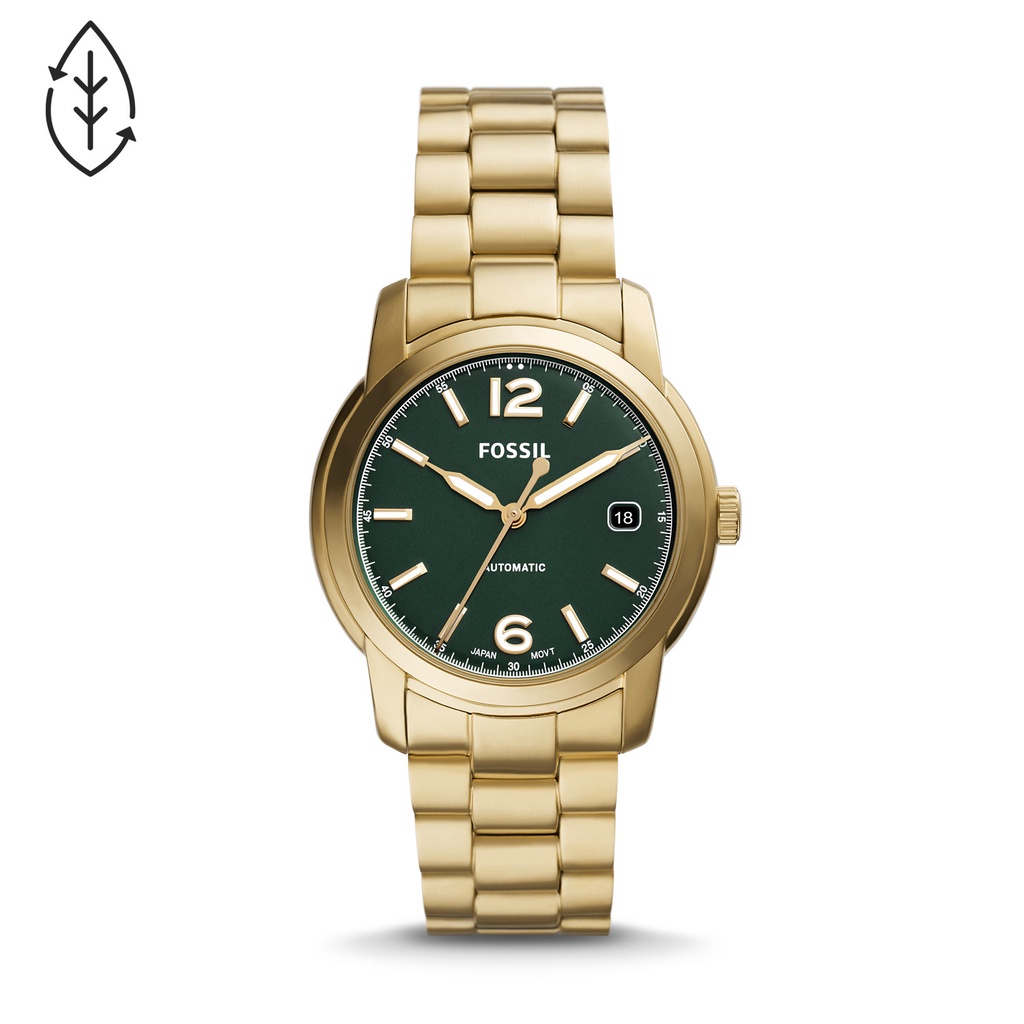 Jual Fossil Heritage Round Gold Automatic Jam Wanita 38MM ME3235 ...