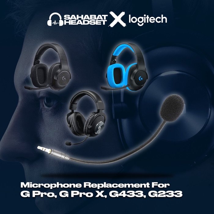 Jual Mic Logitech G Pro X Gaming Headset Microphone Replacement