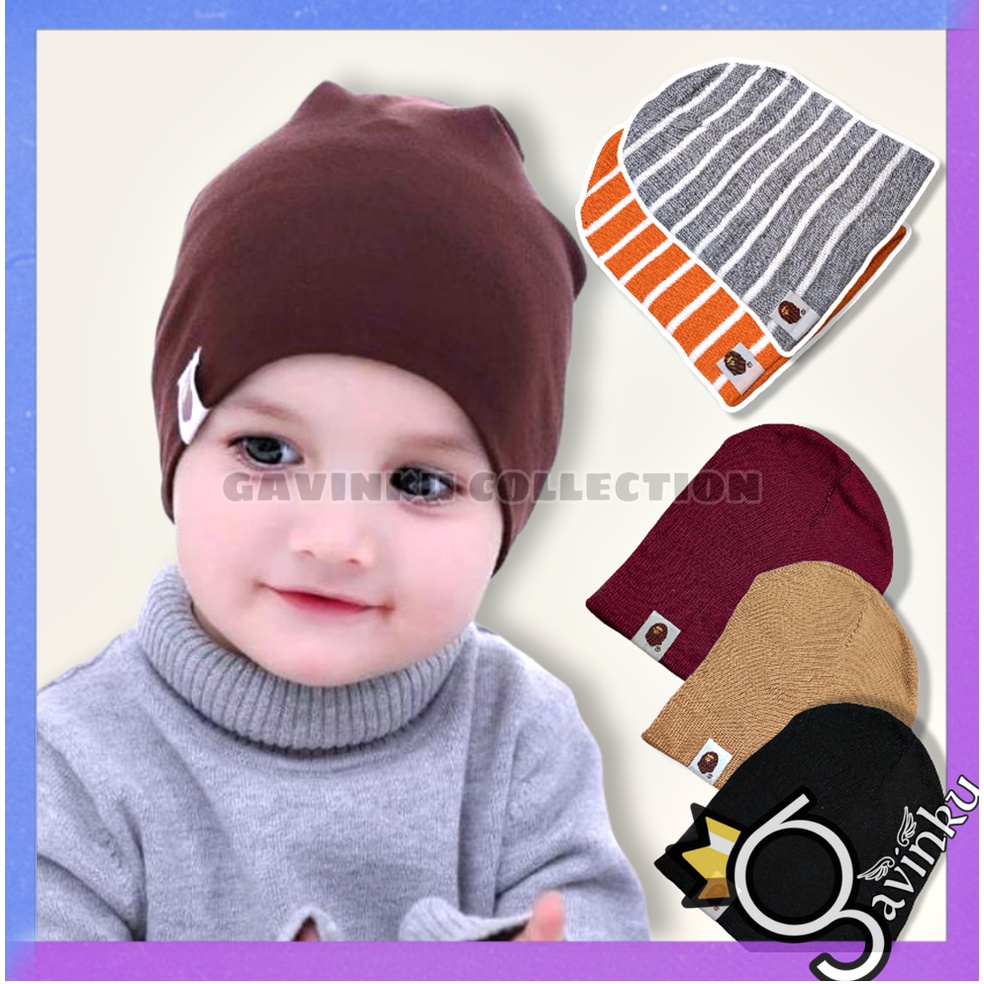 Jual Topi Kupluk Bayi Laki Laki Perempuan Umur 6 12 bulan 1 2 3 Tahun