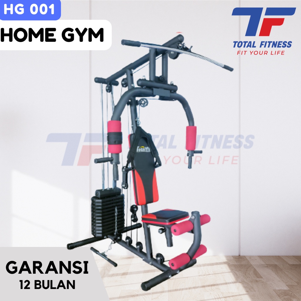 Jual Home Gym 1 Sisi Tl Hg 001 Beban 75 Kg Total Fitness Shopee Indonesia