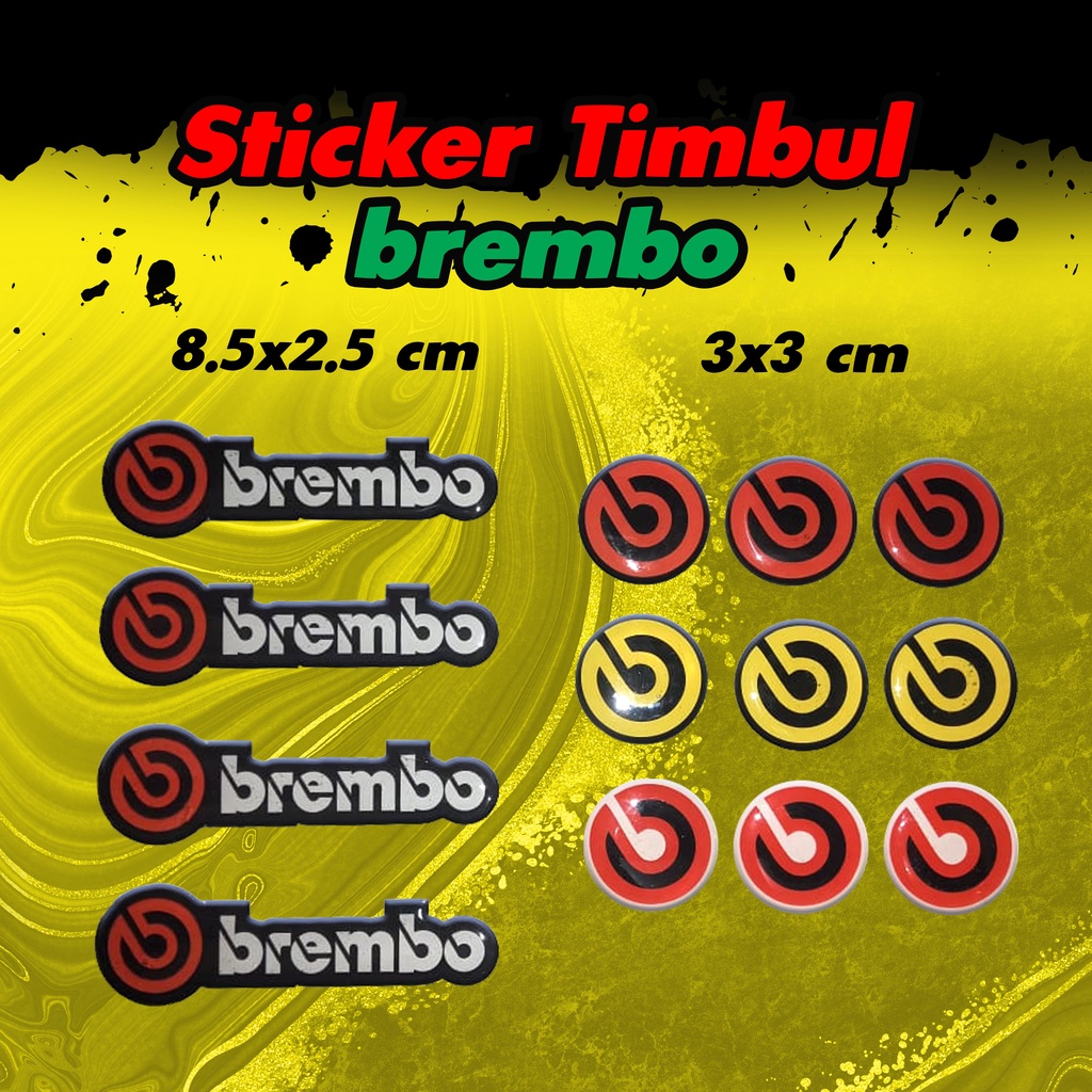 Jual STICKER TIMBUL BREMBO KERENN | Shopee Indonesia