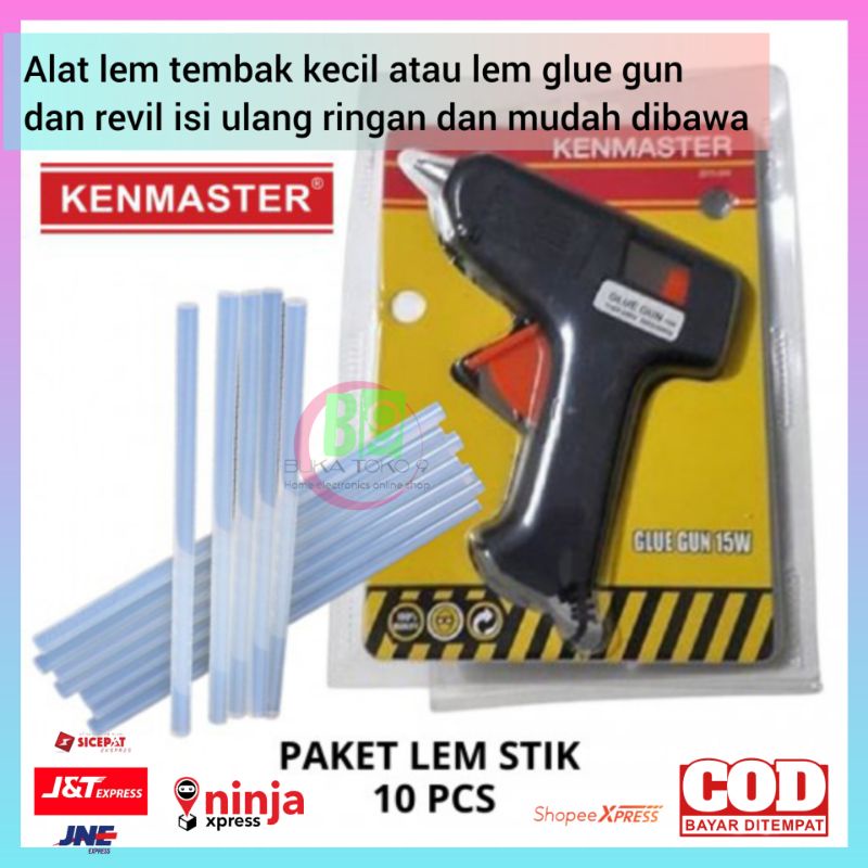 Jual Alat Lem Tembak Kecil Atau Lem Glue Gun Dan Revil Isi Ulang Ringan