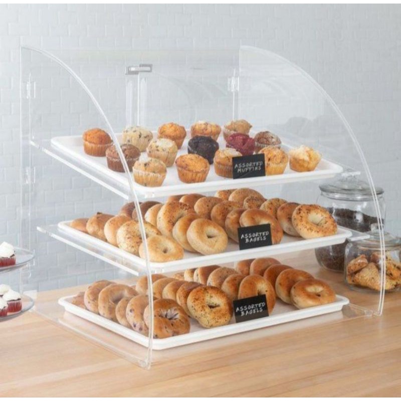 Jual ETALASE RAK ROTI AKRILIK DISPLAY AKRILIK CUSTOM RAK SERBAGUNA ...