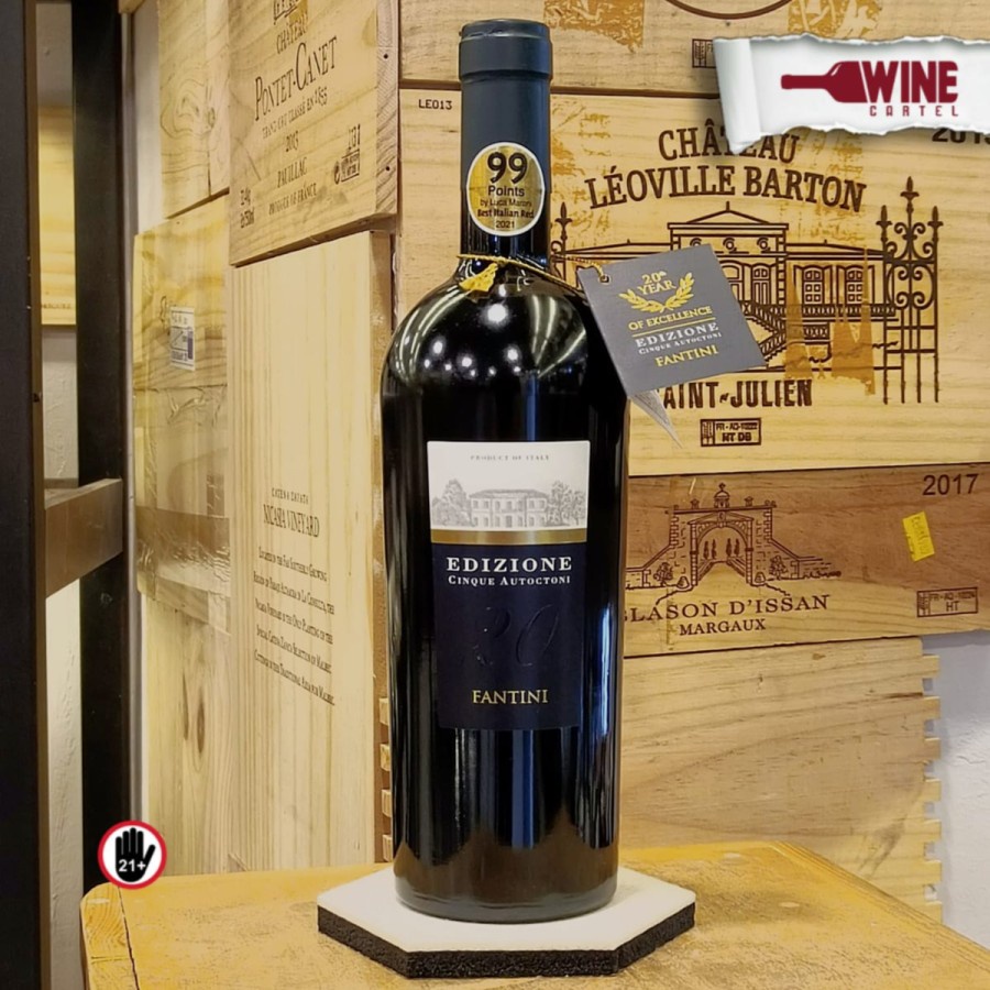 Jual RED WINE Edizione Cinque Autoctoni Fantini Italy 750mL Shopee
