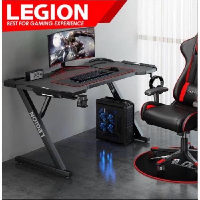 Jual Kursi Meja Komputer Gaming Pc Led Legion Gaming Desk Table Sdh ...