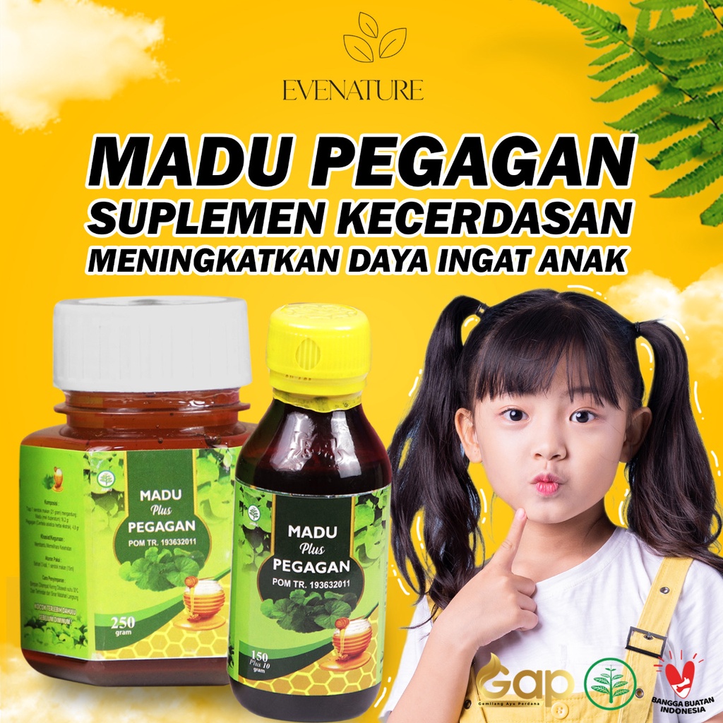 Jual Madu Pegagan Original Madu Kecerdasan Otak Madu Daya Ingat Madu Centela 250gr 0804