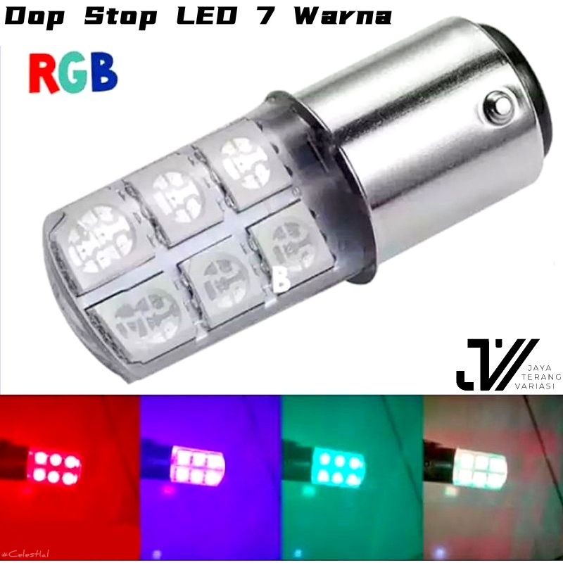 Jual Lampu Stop Flash belakang / Dop stop LED Flash Rainbow / Dop stop ...