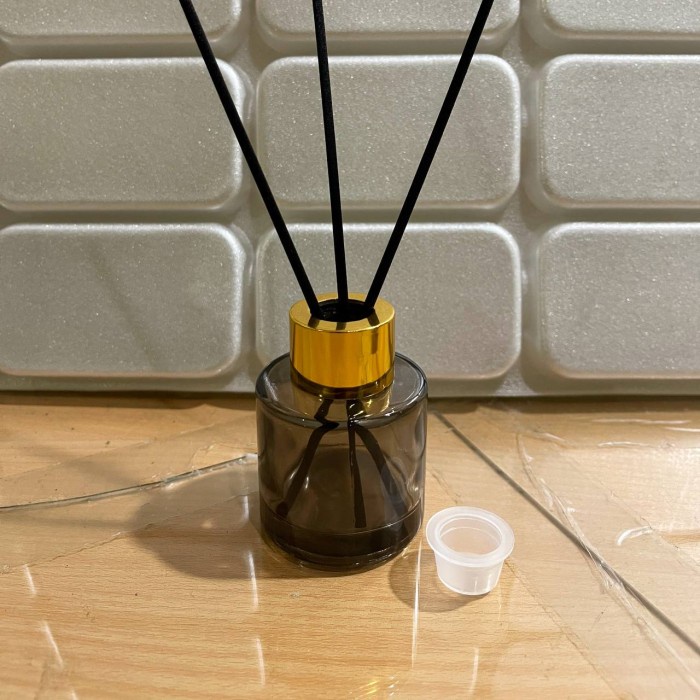 Jual Botol Reed Diffuser 50ml Kaca Tebal Hitam Vas Pot + Cap + Stopper ...