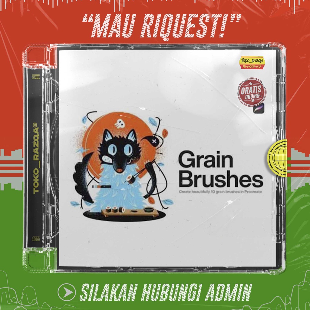 Jual 10 Grain Brushes Procreate Shopee Indonesia