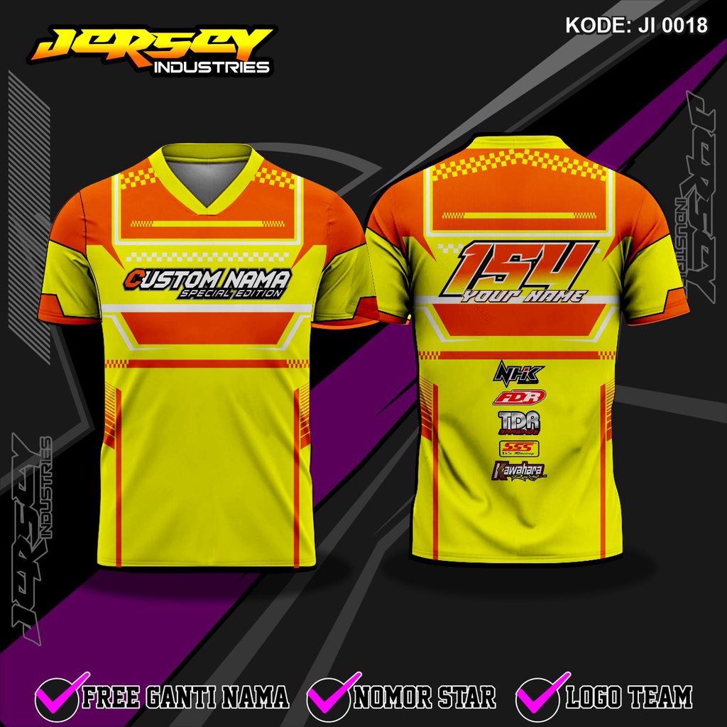 Jual Jersey Racing Full Printing, Baju Jersey Team Racing Balap Desain ...