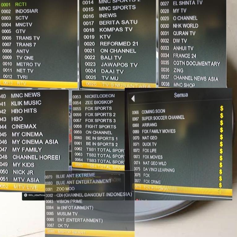 Jual Antena Parabola 60cm K vision Lengkap Receiver Gardiner Ottimo