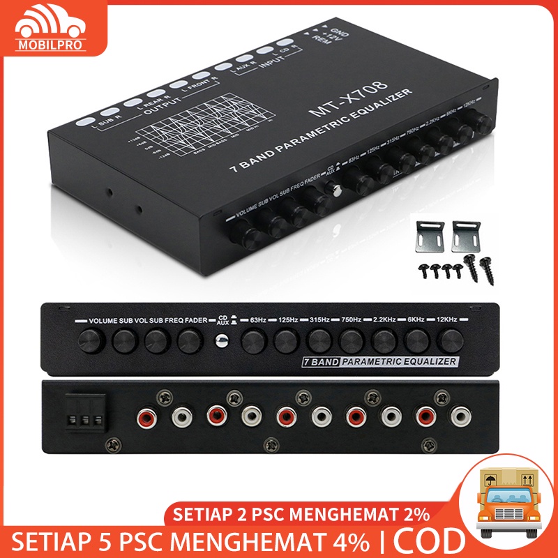 Jual Parametric Equalizer (With USB) Karaoke Mobil Preamp Parametrik
