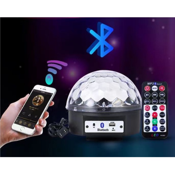 Jual Lampu Kamar Estetik Dengan Bluetooth / gradien 9 warna + berkedip ...